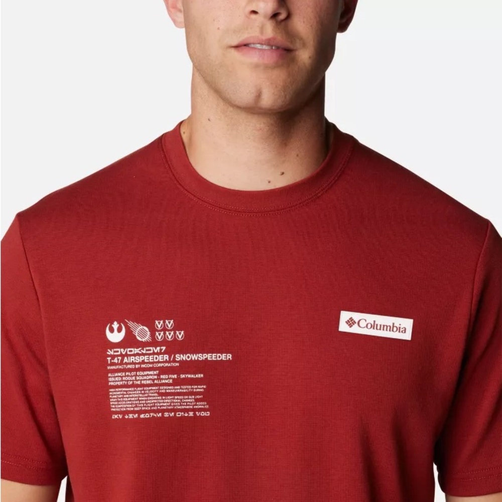 RARE NWT Columbia Star Wars Pilot short sleeve shirt